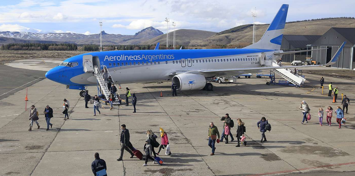 Vuelven los vuelos a Chapelco. Fuente: (Facebook)
