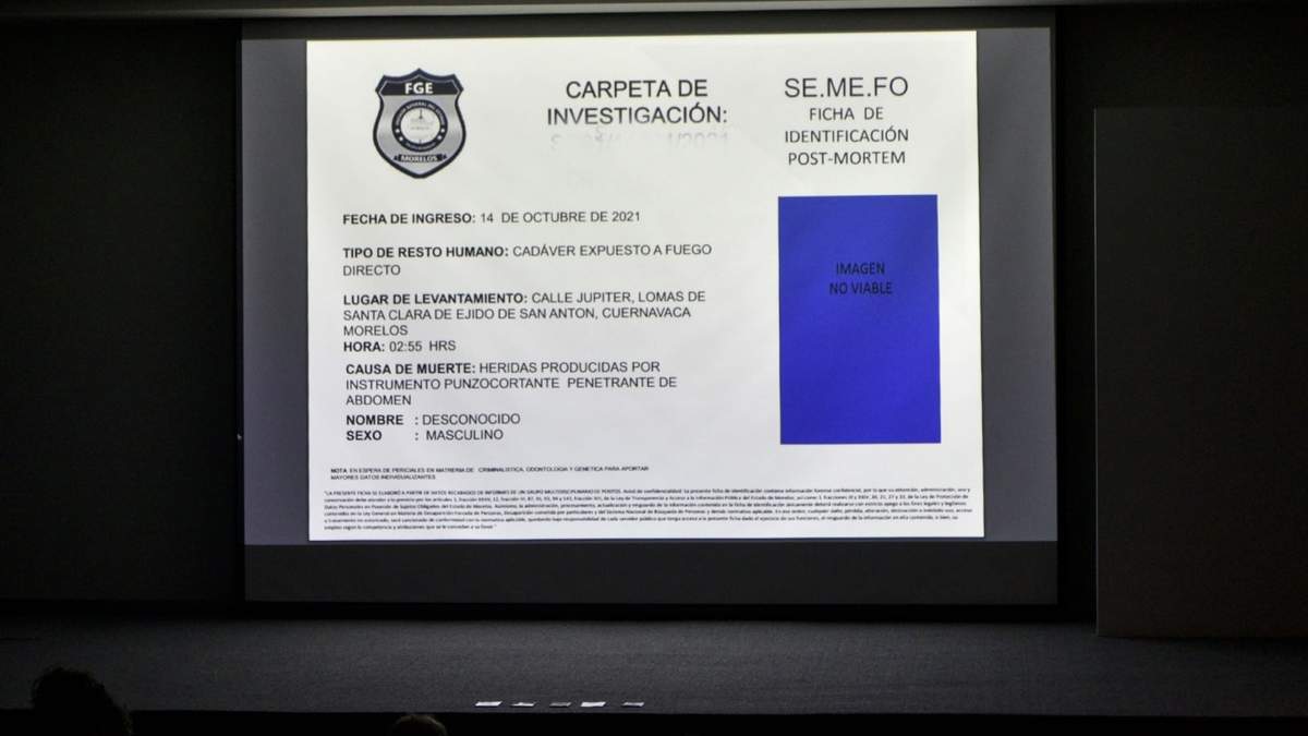 Una de las fichas de investigación presentadas por la Fiscalía
