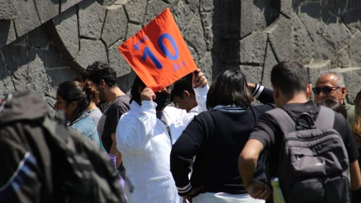 El simulacro en la UNAM