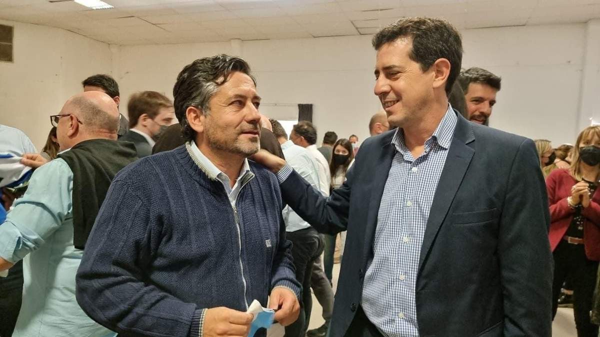 El diputado Mariano Mansilla y el Ministro del Interior, Eduardo "Wado" de Pedro. Fuente (redes sociales).