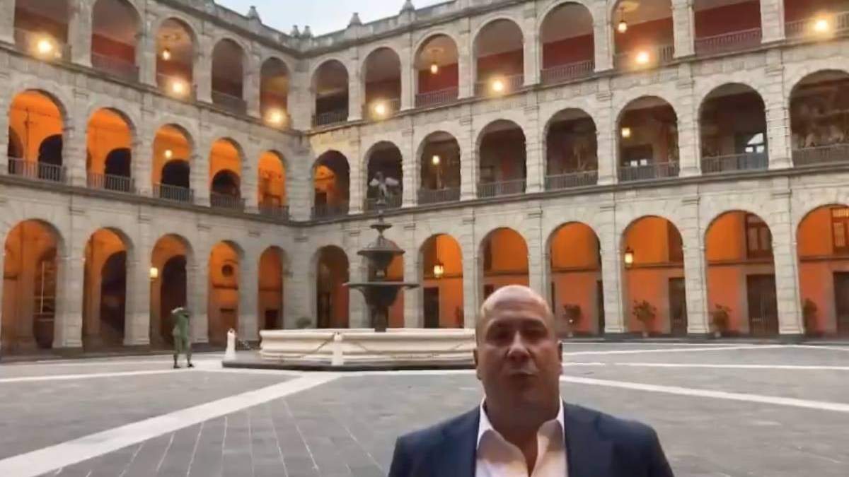 El gobernador de Jalisco en Palacio Nacional
