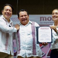 “Vamos a hacer equipo con el Huacho”: Sheinbaum respalda a Díaz Mena como aspirante en Yucatán