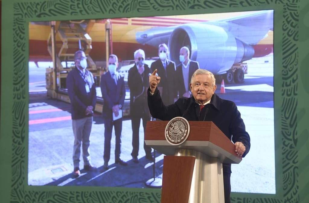 López Obrador en Palacio Nacional