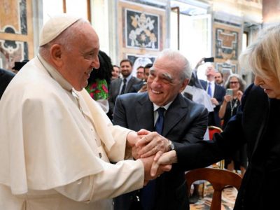 El Papa Francisco se reúne con Martin Scorsese