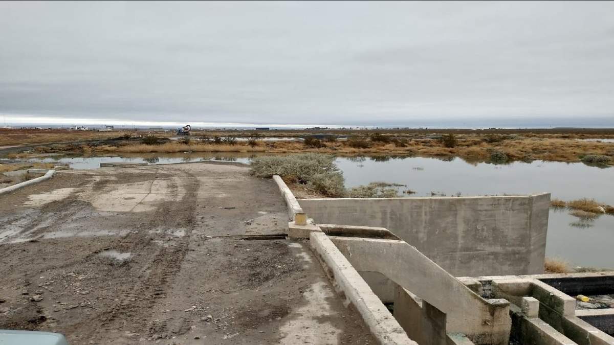 Piletas de oxidación en Neuquén. Fuente:(Twitter)