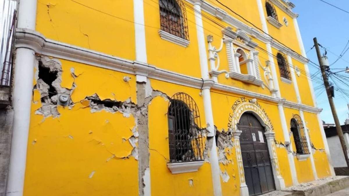 Daños en Guatemala por el enjambre sísmico