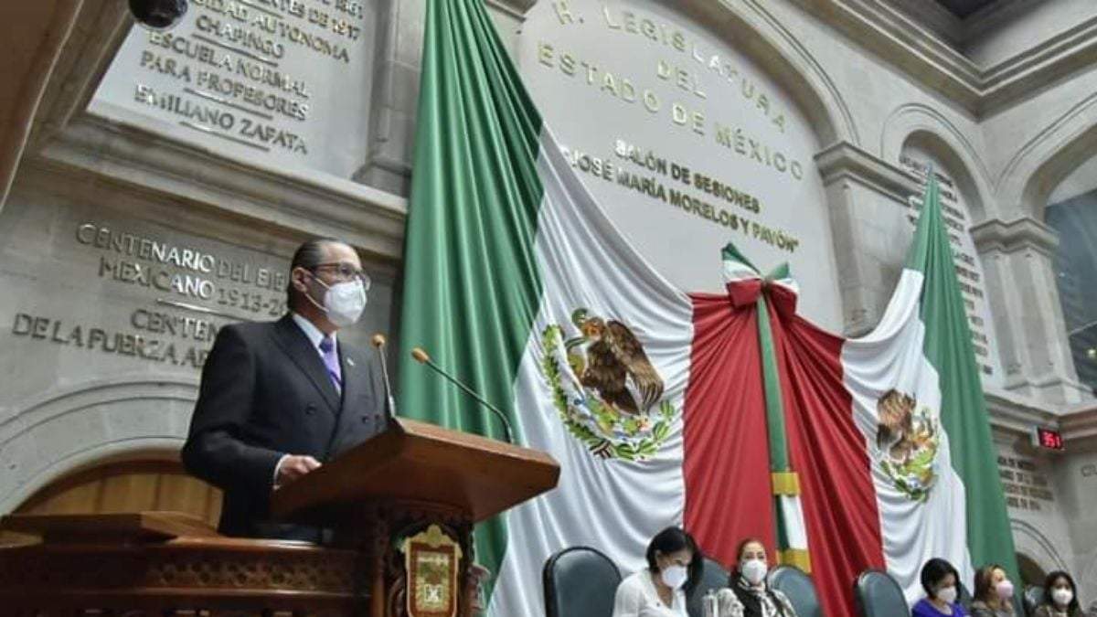 El fiscal del Estado de México, Alejandro Gómez, en su comparecencia en el Congreso
