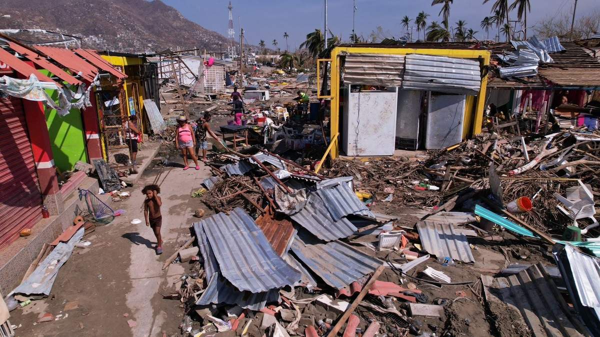 Las afectaciones por el paso del huracán