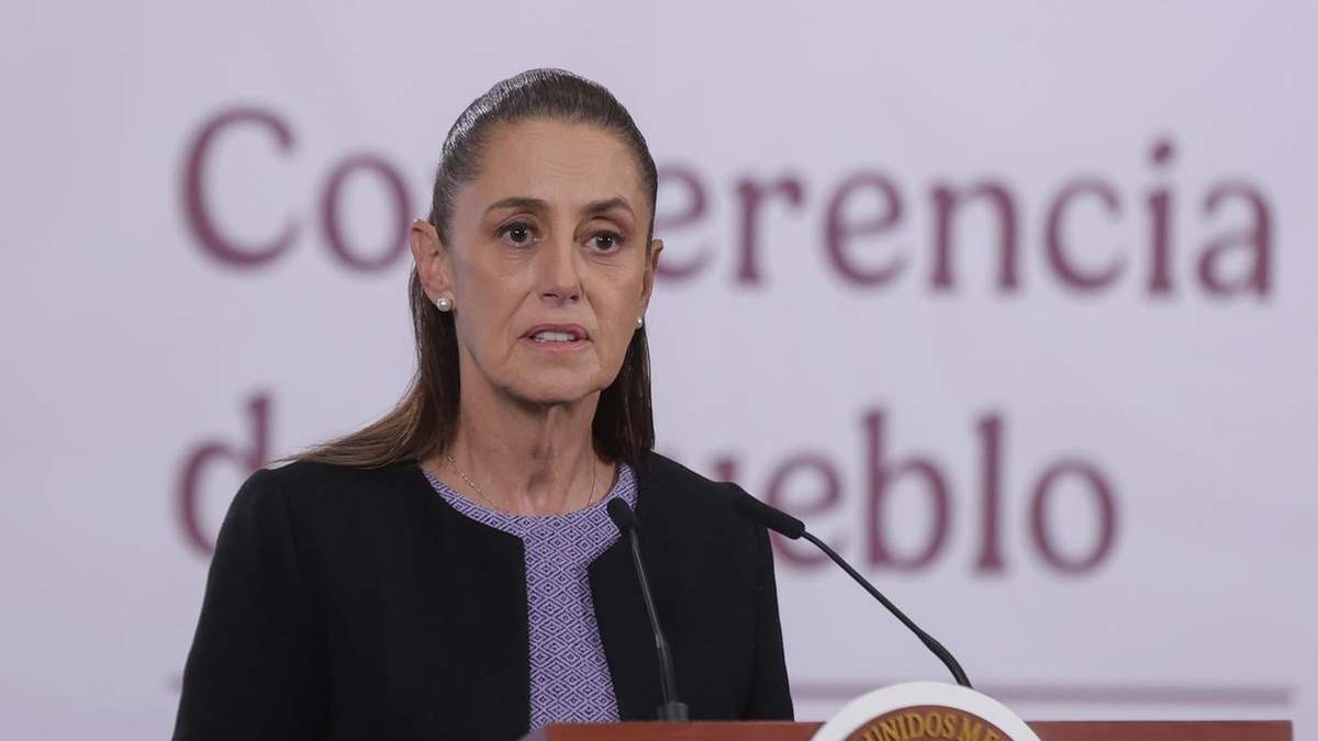La presidenta Claudia Sheinbaum en la conferencia matutina de Palacio Nacional, el jueves 29 de enero de 2026