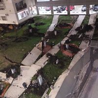 Hubo un derrumbe en un complejo de viviendas en Parque Patricios
