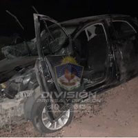 Volcó un auto con 5 ocupantes en la Autovía Norte y murió una mujer; ninguno iba con cinturón de seguridad