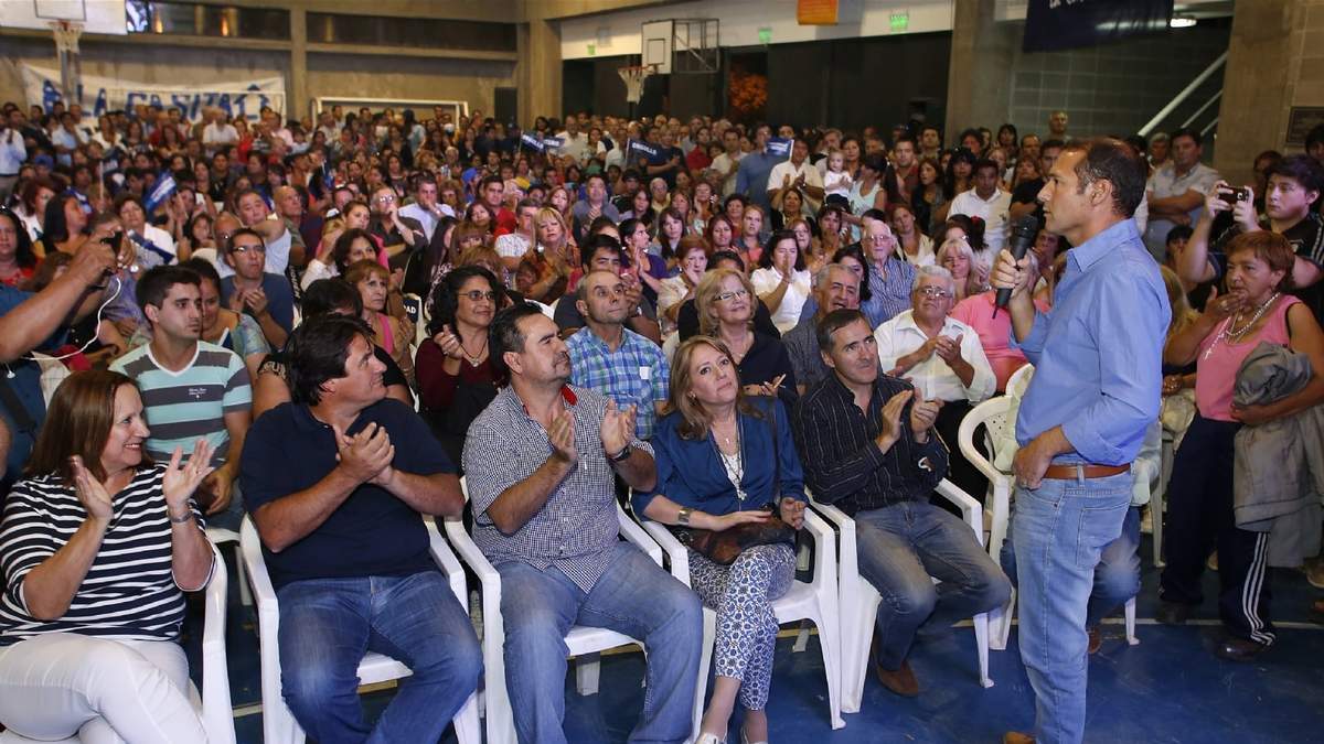 Omar Gutiérrez durante un acto del MPN. Fuente: (Twitter)