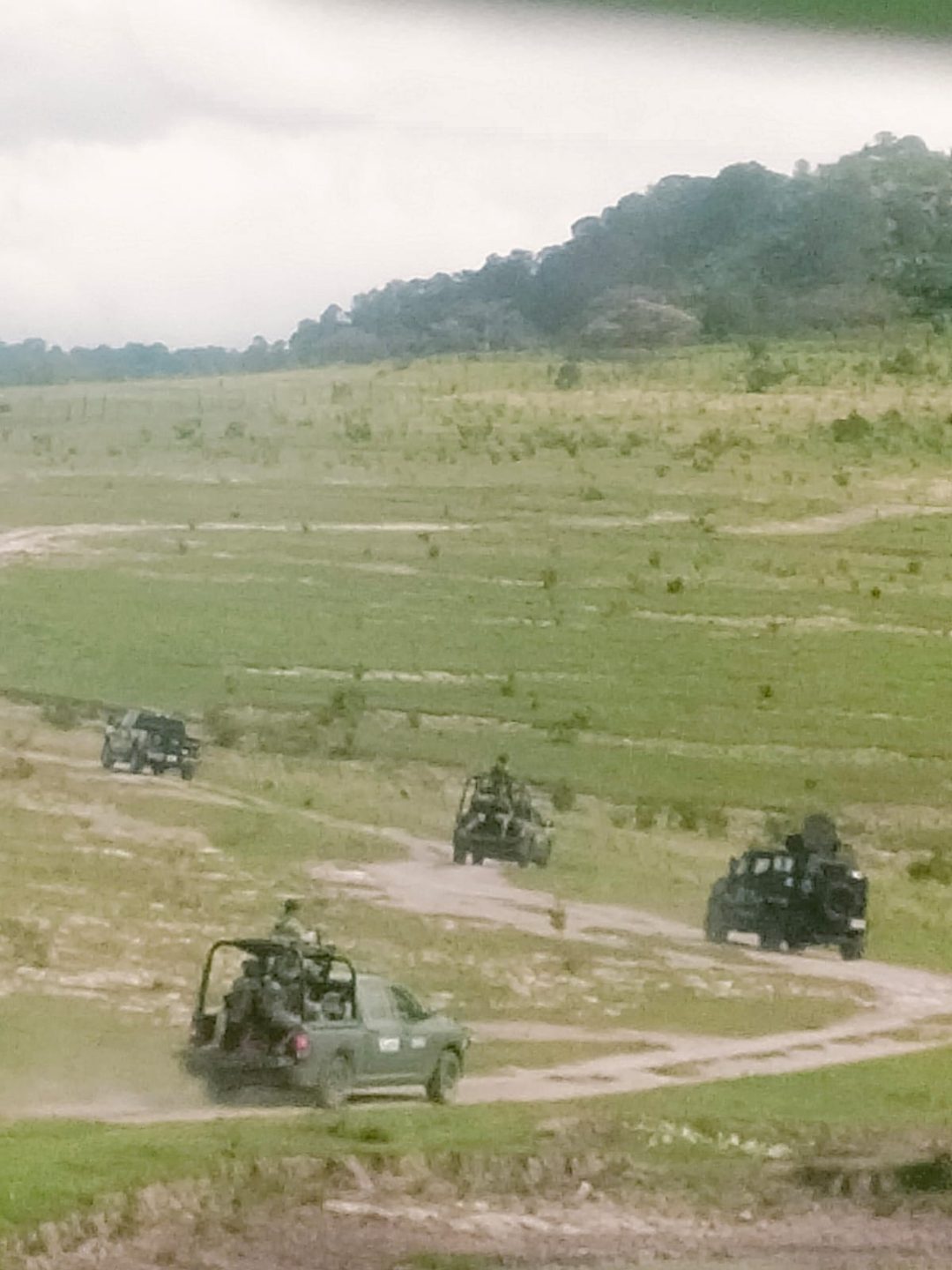 Autoridades en el operativo en Huejuquilla, Jalisco