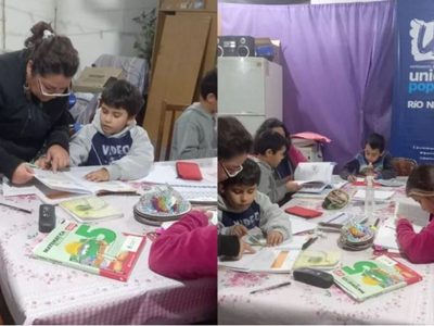 Abren un espacio en el barrio Malvinas de Roca para ayudar a estudiantes con sus tareas