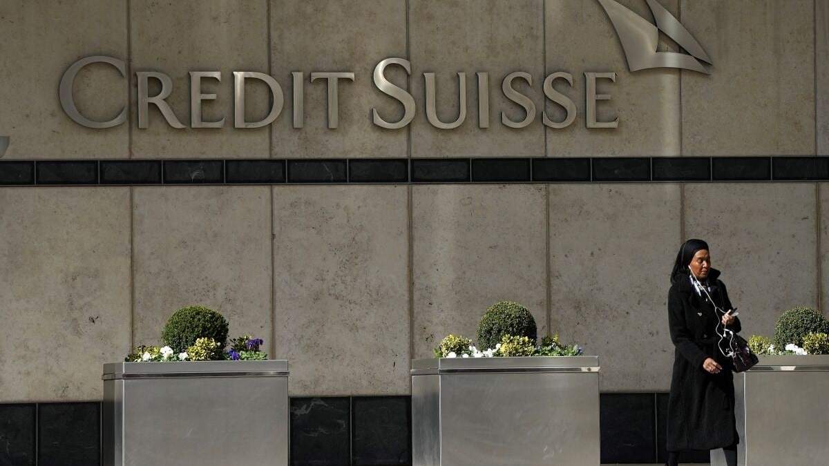 Las acciones del banco Credit Suisse