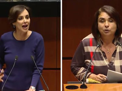 "AMLO es popular como la comida chatarra", dice Lilly Téllez en tribuna; morenista la llama traidora