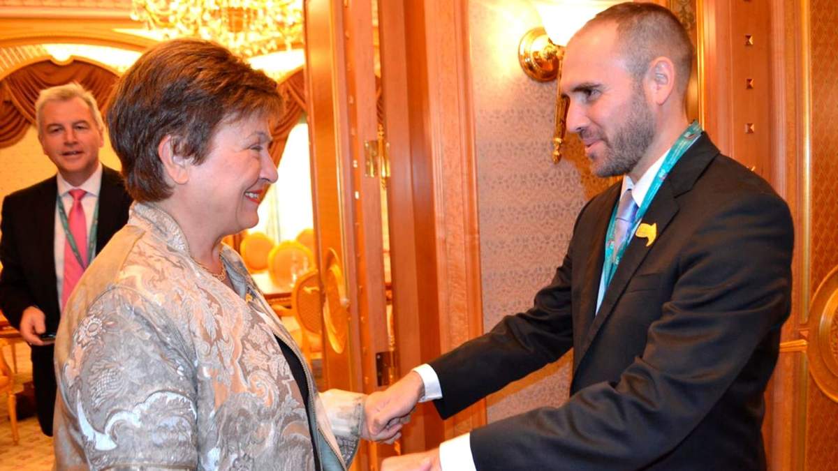 Kristalina Georgieva y Martín Guzmán. Fuente: (Twitter)
