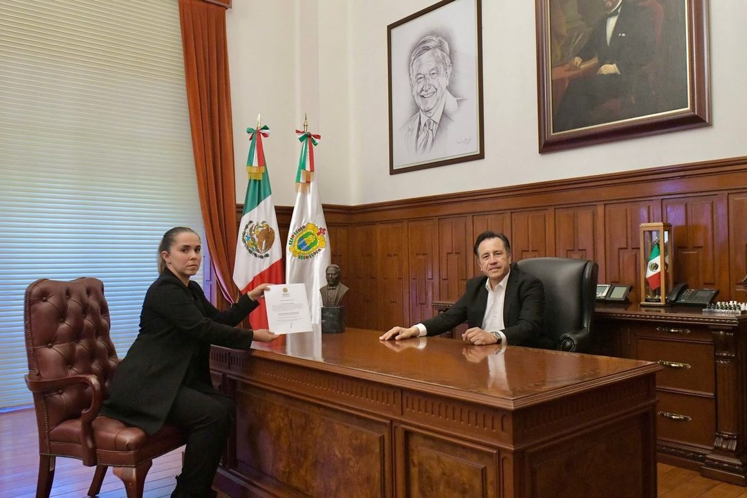 El gobernador Cuitláhuac García nombra a Guadalupe Díaz del Castillo como encargada de despacho de la Secretaría de Salud de Veracruz