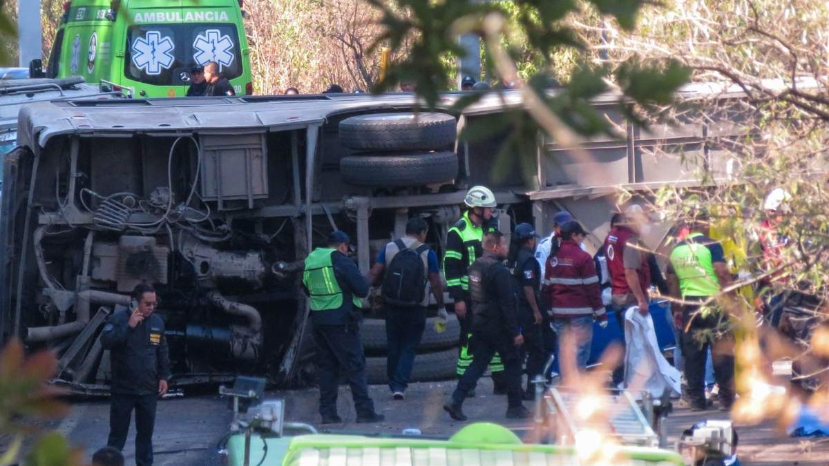 Autobús accidentado