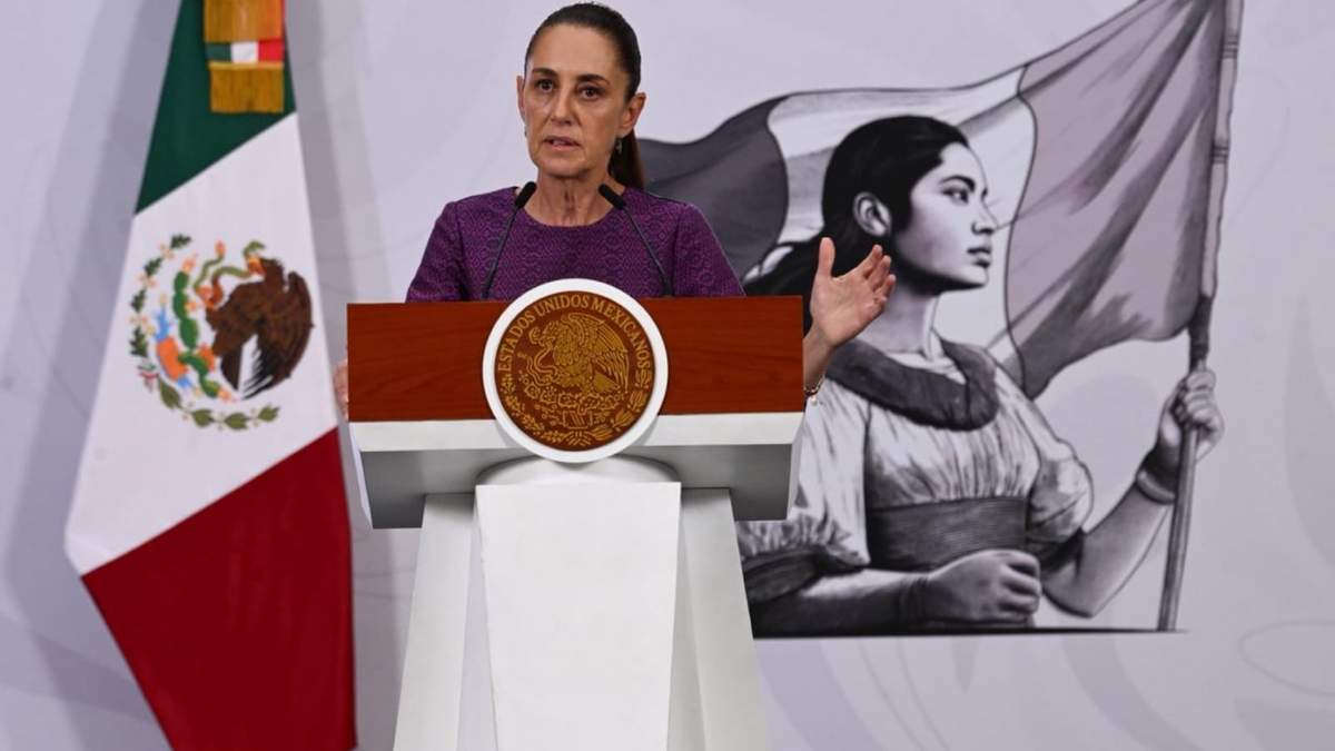 La presidenta mexicana Claudia Sheinbaum en la mañanera