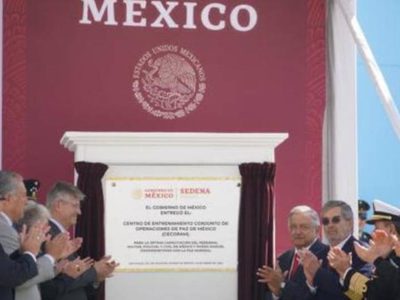 AMLO inaugura Centro de Entrenamiento Conjunto de Operaciones de Paz