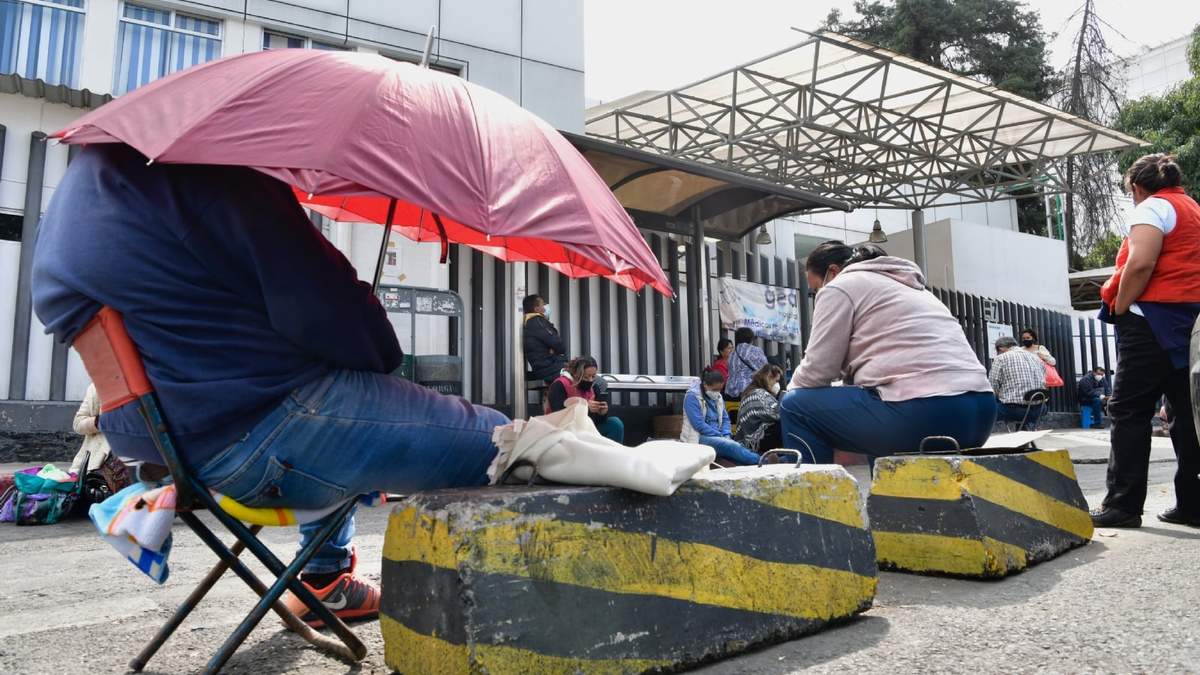 Acceso a la zona de hospitales en Tlalpan donde se encuentra el Gea González