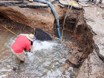 Fuga de agua que provocó socavón en Miramontes afectó a 700 mil personas