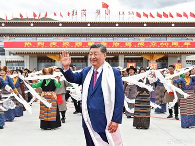 Xi Jinping pide una "unidad interétnica" con motivo del 60 aniversario de gobierno chino sobre Tíbet
