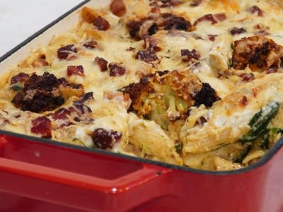 No te tiene que gustar la coliflor para amar esta receta de 4 ingredientes: lasaña liviana, gratinada y sin complicaciones