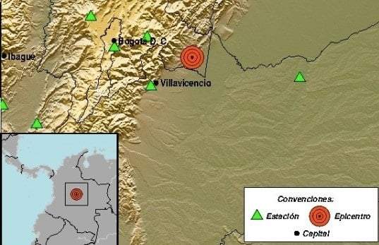 Se registra sismo de 6.5 grados en la región de Bogotá, Colombia, la mañana de este domingo 8 de junio de 2025