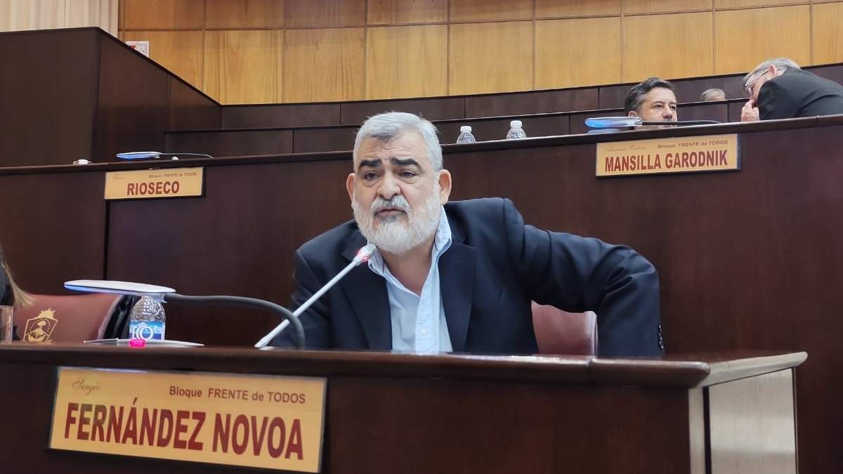 Sergio Fernández Novoa, diputado provincial por el Frente de Todos. Fuente: (Twitter)