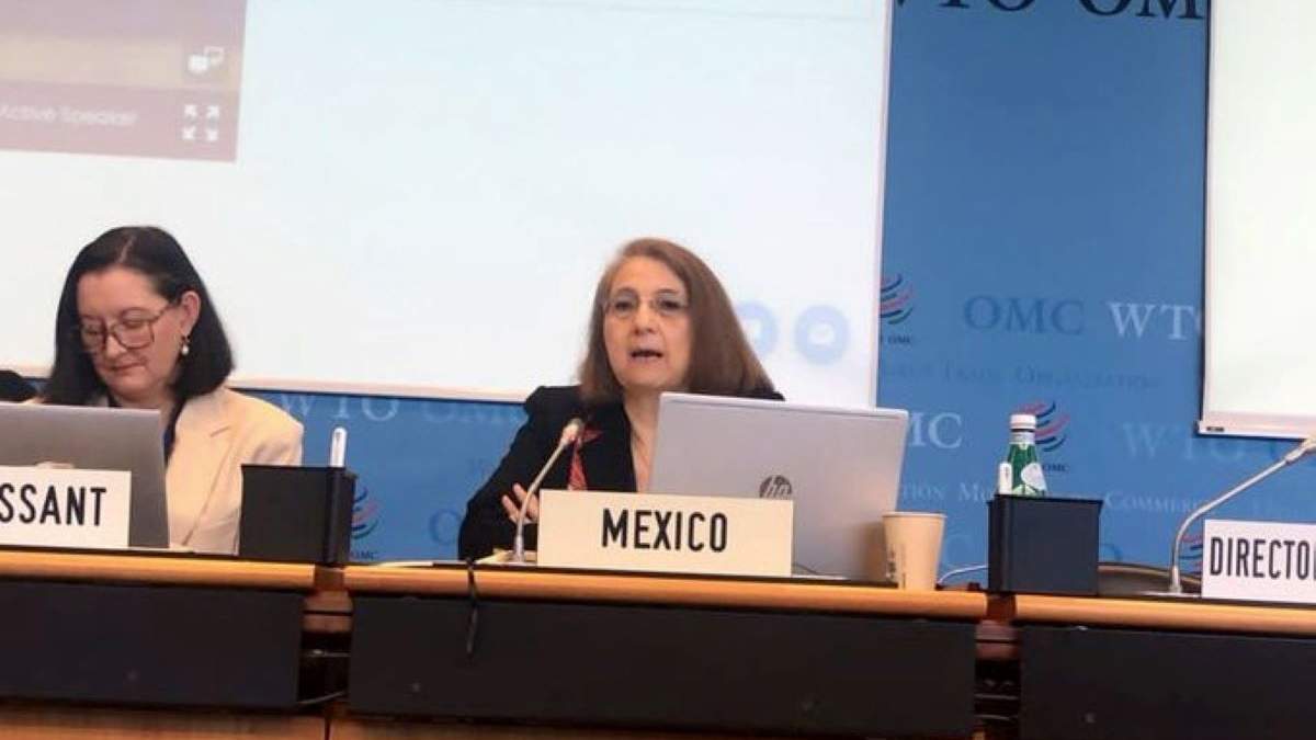 La subsecretaria de Comercio Exterior, en la primera sesión del séptimo examen de las políticas comerciales de México ante la OMC