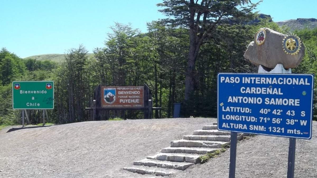 Paso fronterizo entre Argentina y Chile "Cardenal Samoré". Fuente: (Twitter)