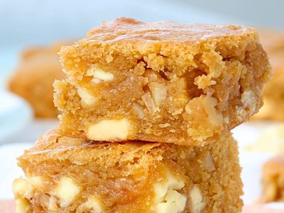 Blondies: la versión rubia de los brownies, en una receta fácil, riquísima y perfecta para una merienda distinta