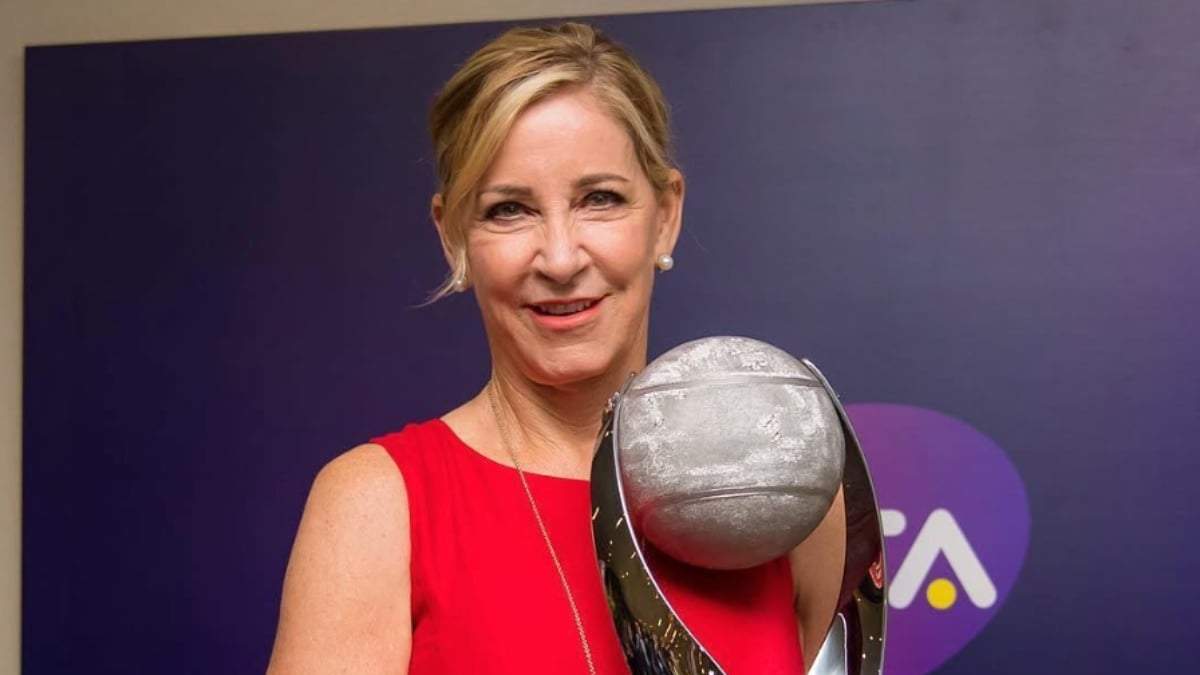 Chris Evert, ganadora de 18 títulos de Grand Slam