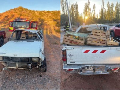 Una sucesión de accidentes viales marcó la mañana del domingo en Centenario