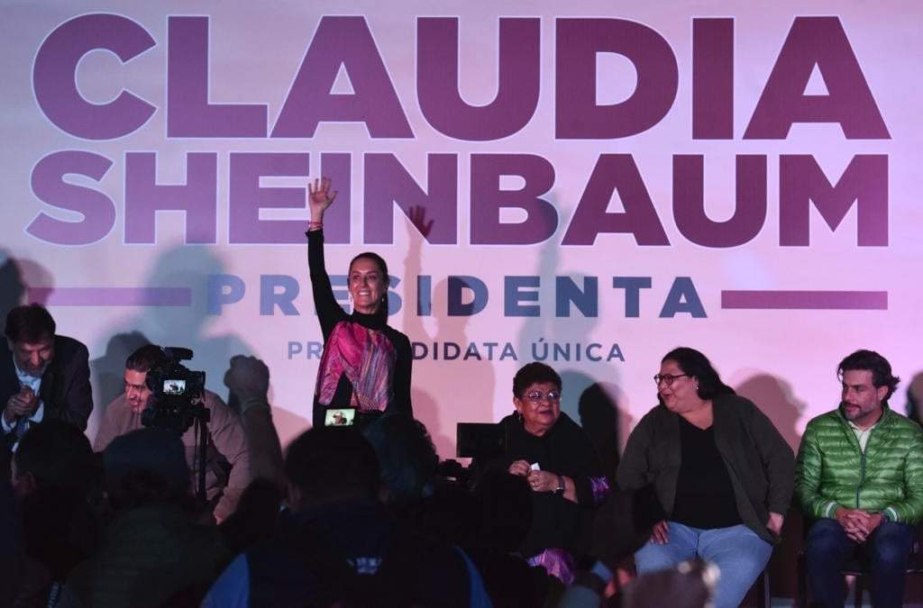 Claudia Sheinbaum en Magdalena Contreras