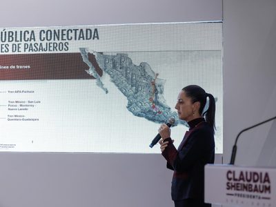 Sheinbaum presenta las tres rutas de tren que planea construir en su sexenio