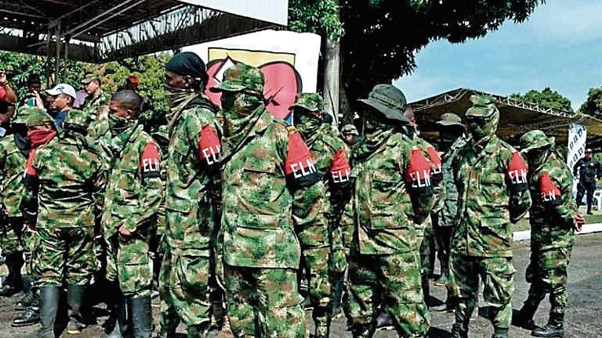 Reclutas de grupo guerrillero