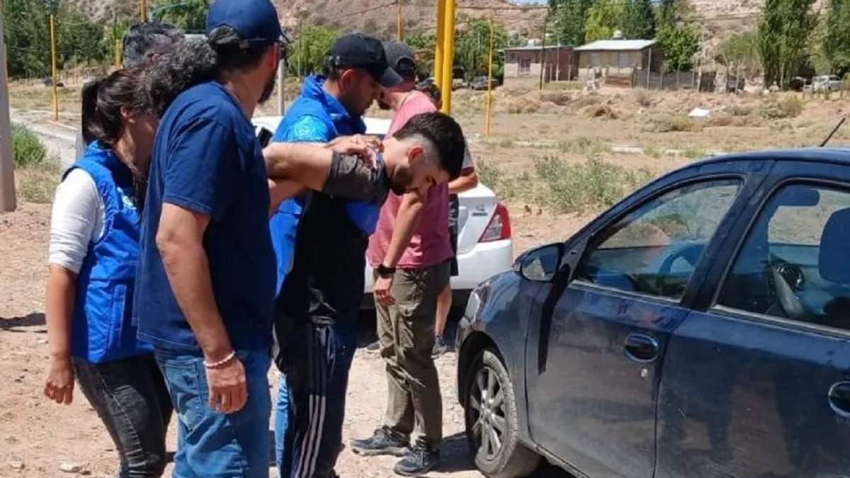 Momento de la detención de Juan Ignacio Rodríguez Nicolini, condenado por abuso sexual. Fuente (Centenario Digital)