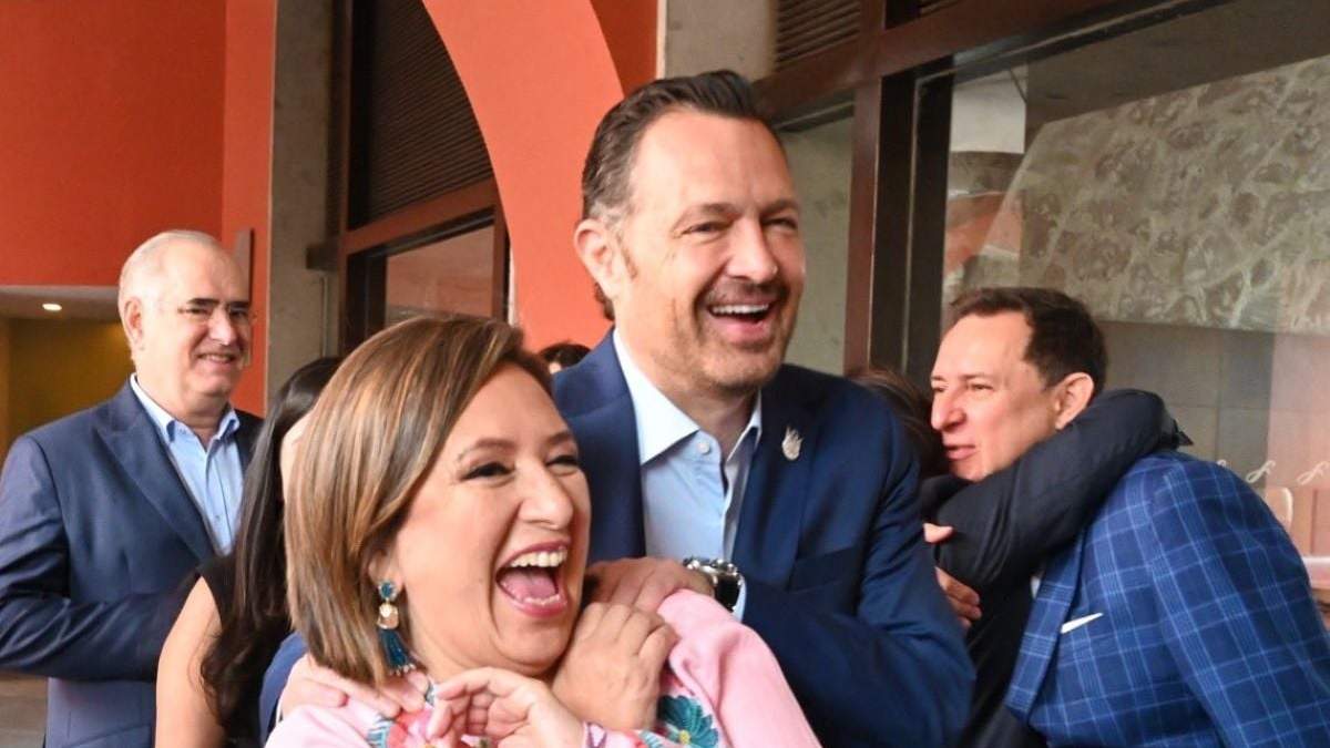 Xóchitl Gálvez y Mauricio Kuri, en imagen de agosto de 2022