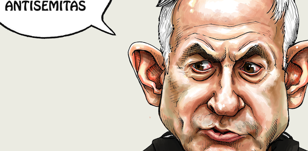 Vista previa de "Naciones Unidas contra el genocidio", cartón de José Antonio Rodríguez