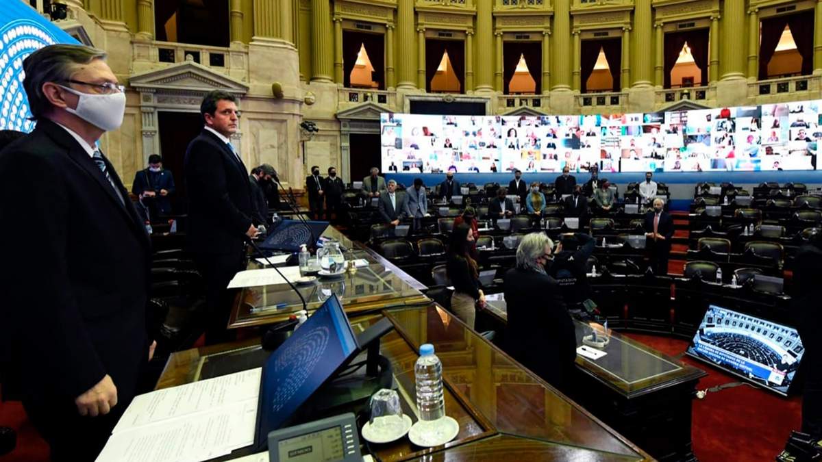 Cámara de Diputados de la Nación. Fuente: (Twitter)