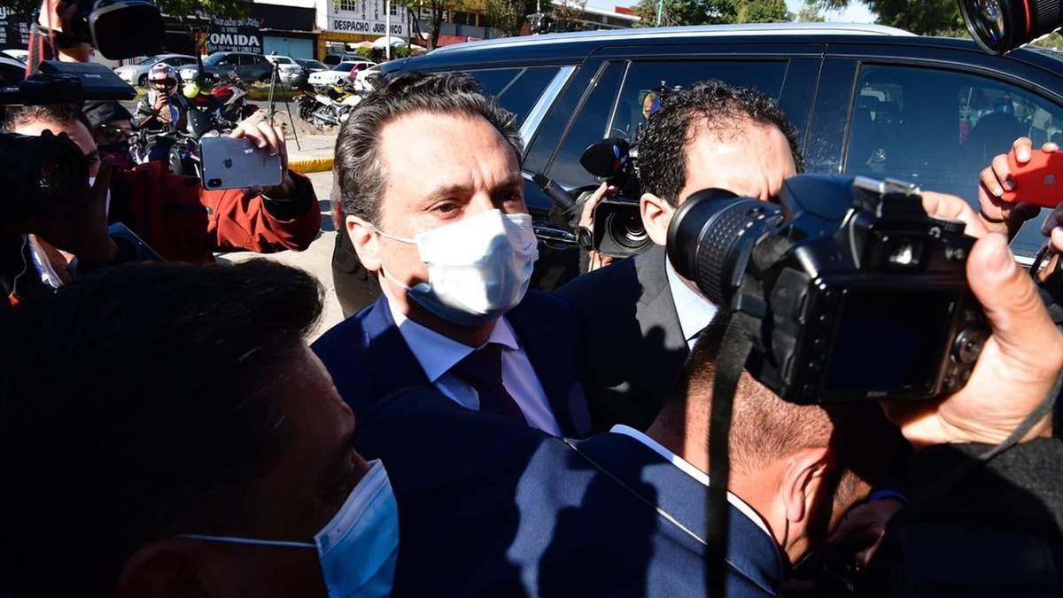Emilio Lozoya a su llegada a la audiencia en el Reclusorio Norte
