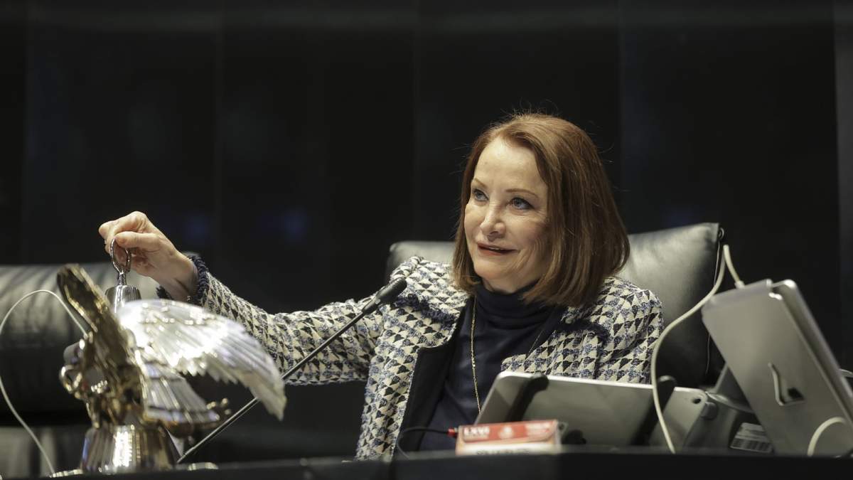 La presidenta del Senado de la República, Laura Itzel Castillo