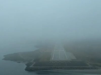 Un piloto mostró un aterrizaje de película en Ushuaia