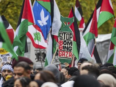 Marchan en todo el mundo en la víspera del aniversario del ataque de Hamás en Israel