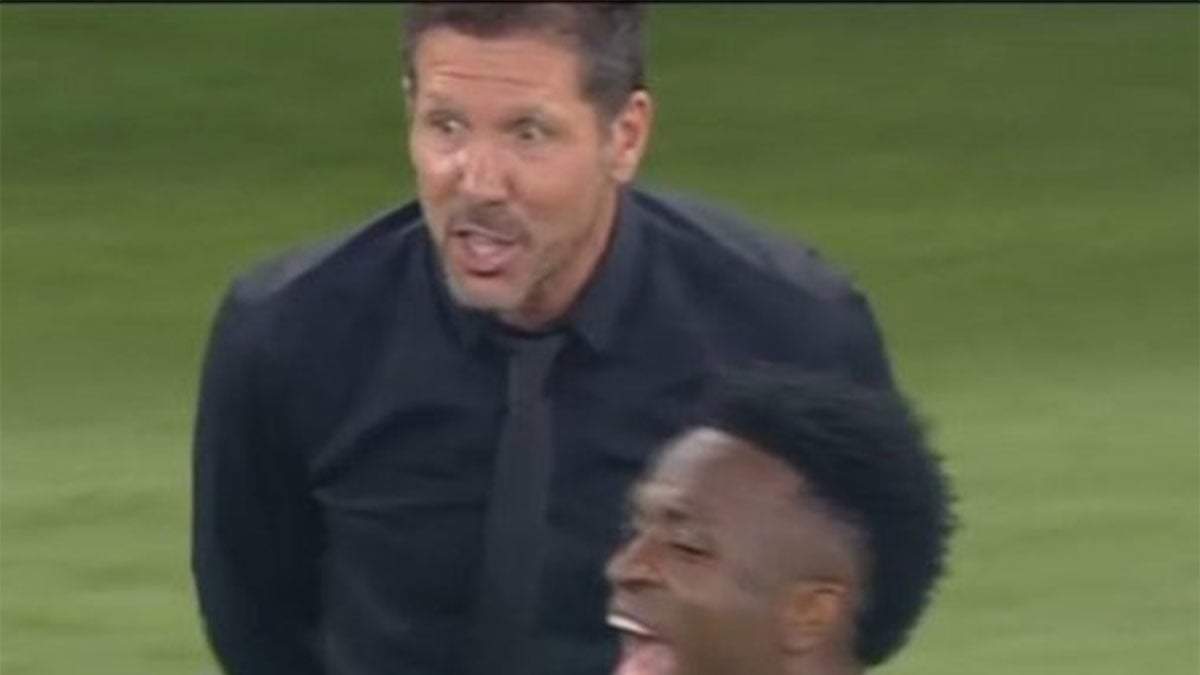 A Vinicius le causó gracia primero lo de Simeone... después no
