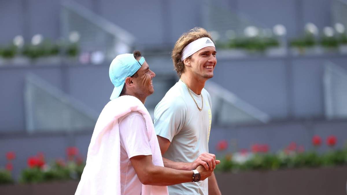 Rafael Nadal y Alexander Zverev Fuente: (X)
