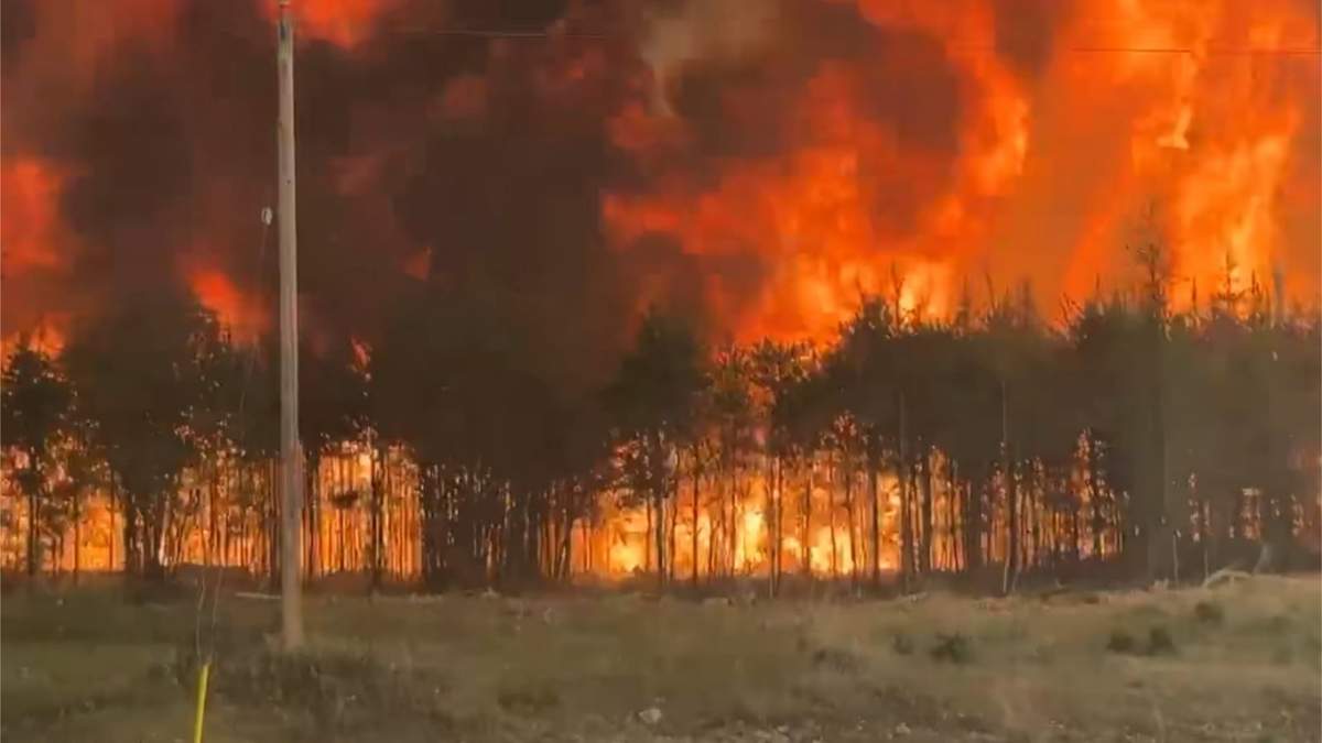 Incendio forestal en Canadá